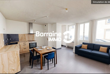 EXCLUSIVITE    A VENDRE   BREST   CENTRE VILLE  SAINT-MICHEL    APPARTEMENT T3   46.69M²    1 CHAMBRE  1 BUREAU   TERRASSE