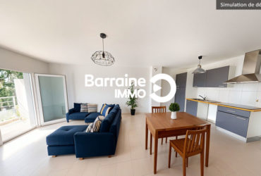 EXCLUSIVITE A VENDRE BREST LAMBEZELLEC T3 69M² 2 CHAMBRES BALCON TERRASSE PARKING